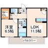リオブランコ 1LDKの間取り