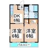 スタイルコートⅠ 2DKの間取り