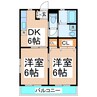 スタイルコートⅠ 2DKの間取り