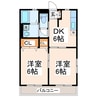 スタイルコートⅠ 2DKの間取り