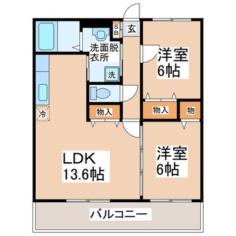 間取図 熊本電鉄バス/鶴 徒歩4分 1階 築15年