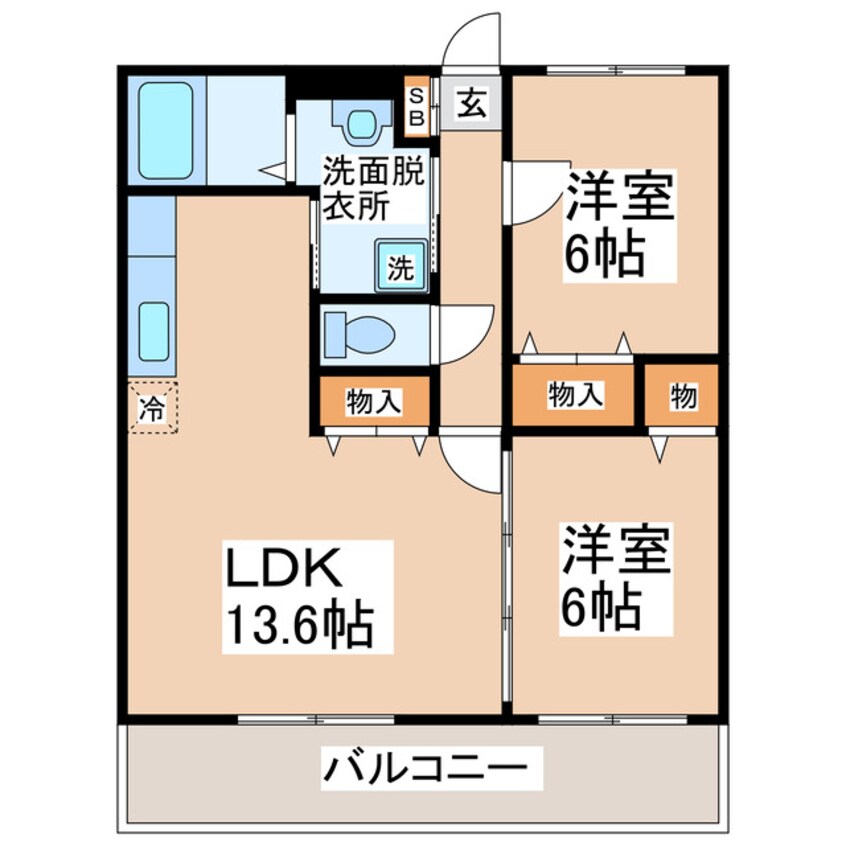 間取図 熊本電鉄バス/鶴 徒歩4分 1階 築15年