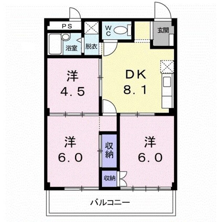 間取図 杉本ハイツ