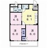 杉本ハイツ 3DKの間取り