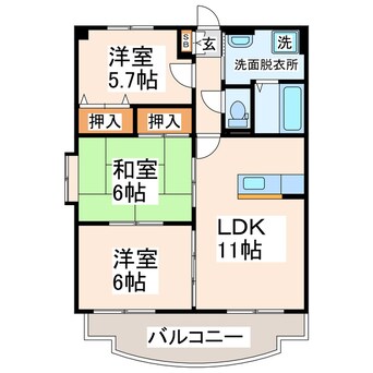 間取図 Ciruela須屋