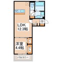 D-room出水の間取図