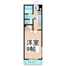 トータス２番館 1Kの間取り