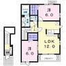 ヴィレッジヒル 2LDKの間取り