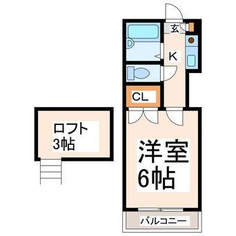 間取図 レオパレス坪井