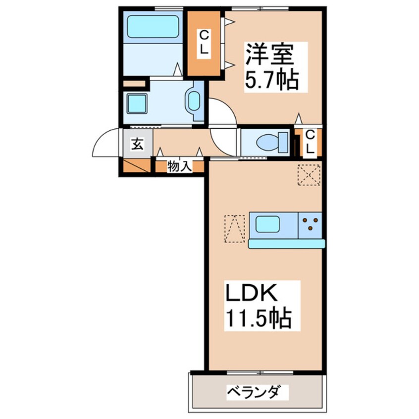 間取図 ラ・ソレイユ