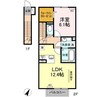 アルブル・ド・ソア 1LDKの間取り
