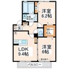 クラール 2LDKの間取り
