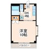 セトル室園 1DKの間取り