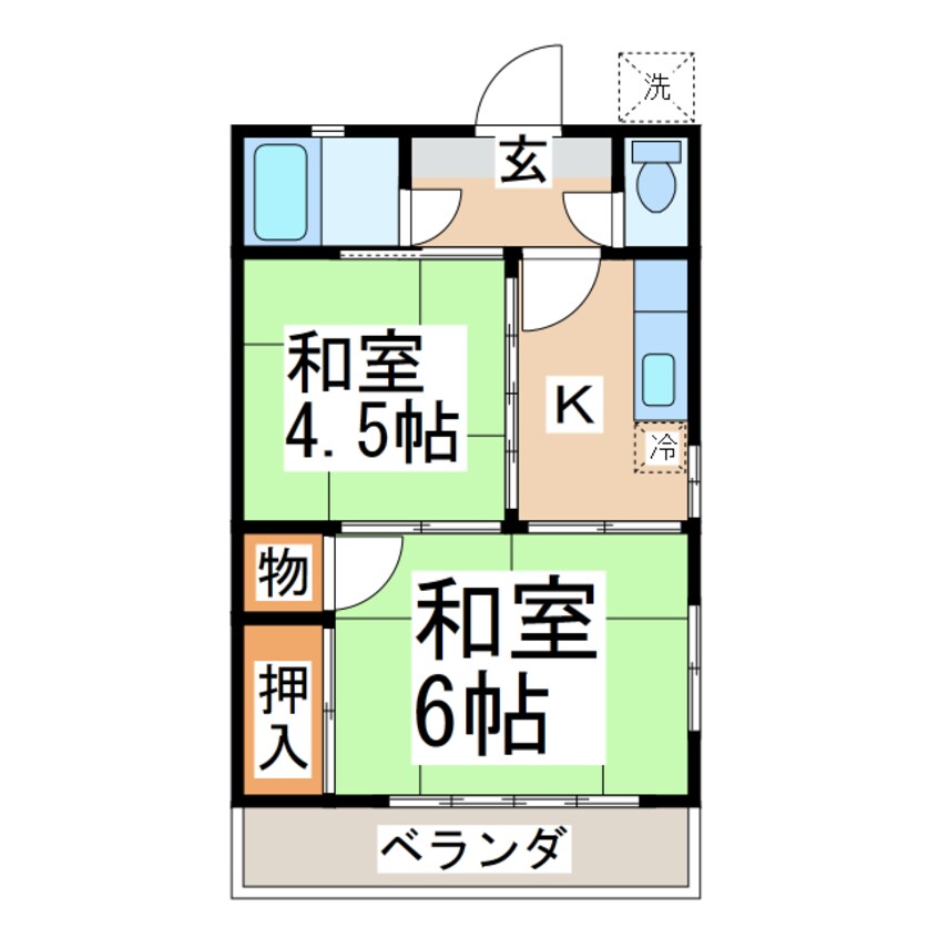 間取図 もくれん荘