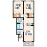 ルーチェ・エム 2LDKの間取り
