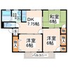 エミナース 3DKの間取り
