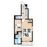 フォンターナ 1Kの間取り