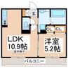アルヴィータ 1LDKの間取り