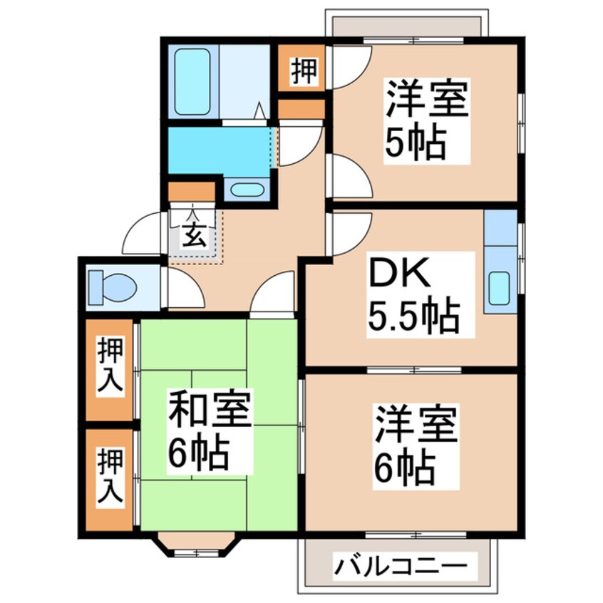 間取図 アドバンス若宮