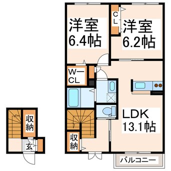 間取図 グリナージュ・フロール