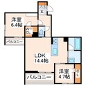 シャーメゾン妙体寺町　伴の間取図