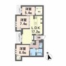 熊本市電Ａ系統<熊本市交通局>/健軍交番前駅 徒歩3分 2階 1年未満 3LDKの間取り