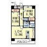 サウスガーデン合志南 2LDKの間取り
