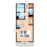 アザック花園 1Rの間取り