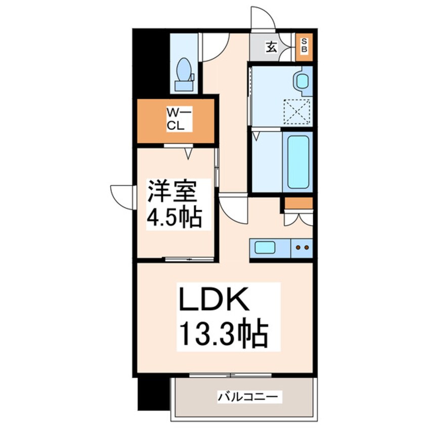 間取図 A REST新町