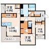 Elena大江 3LDKの間取り