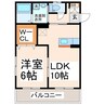 フォルシアⅡ 1LDKの間取り
