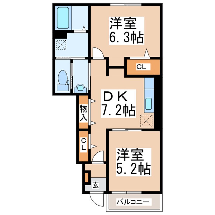 間取図 コリーヌＢ