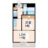 CHARITE　Ⅵ 1LDKの間取り