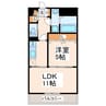 CHARITE　Ⅵ 1LDKの間取り