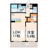 エステート八景水谷 1LDKの間取り