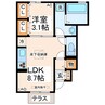 グローリー　Ｊ 1LDKの間取り