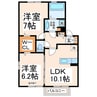 LINDENBAUM　Ａ・Ｂ 2LDKの間取り