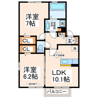 間取図 LINDENBAUM　Ａ・Ｂ