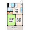 エ・クロール堀川 2DKの間取り