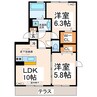 さくらめんと 2LDKの間取り