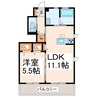 アビタシオンＳ＆Ｋ 1LDKの間取り
