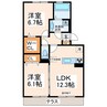 スカイヒルズひかり 2LDKの間取り