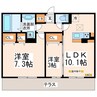 セキュレア須屋　A 2LDKの間取り