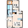 セキュレア須屋　Ｄ・E 1LDK+Sの間取り