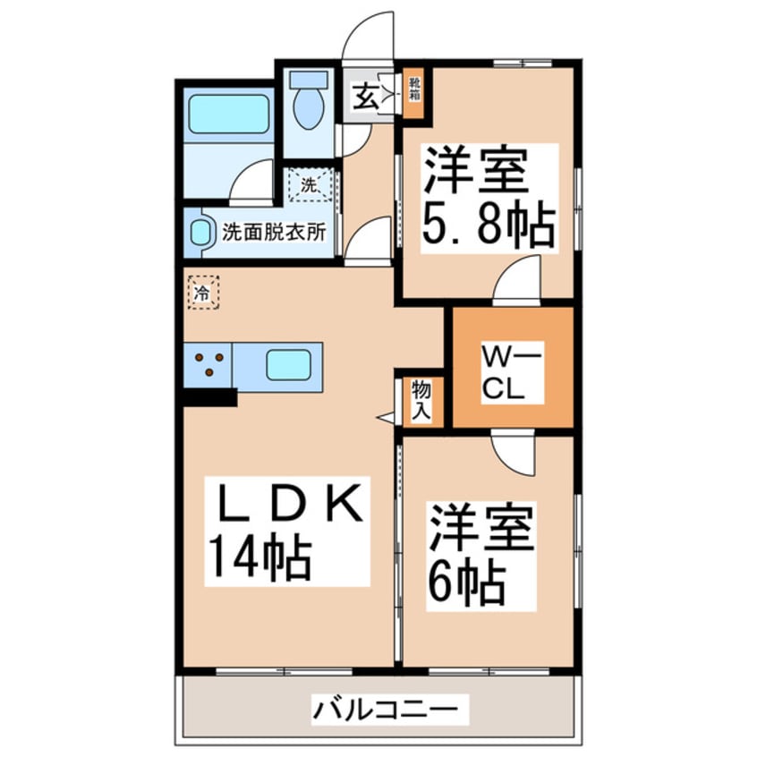 間取図 メゾンシャリテⅢ