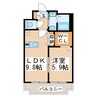 o-heドリュー 1LDKの間取り