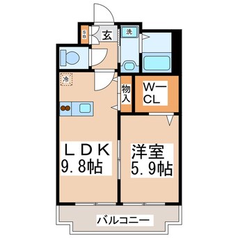 間取図 豊肥本線<阿蘇高原線>/光の森駅 徒歩8分 2階 築16年