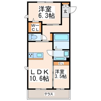 間取図 グッドラック四番館