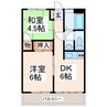上村マンション 2DKの間取り