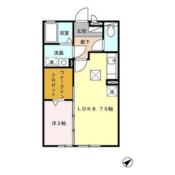 間取図 メゾンミューＡ　Ｂ